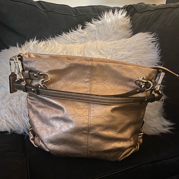 Gold Coach Brooke ShoulderHandbagPurse